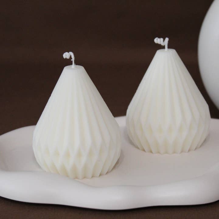 Bougie en forme de goutte de rosée, bougie en forme de larme, bougie artisanale, bougie de soja pour la vente par Aguas Claras Organics