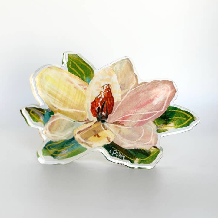 Magnolia Single Acrylic Bloom for wholesale by Lauren Dunn