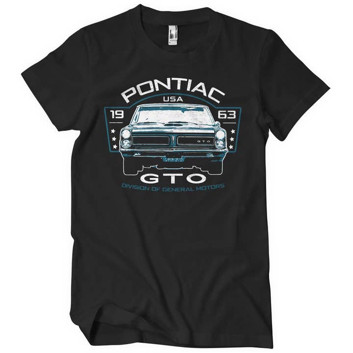Black Pontiac GTO T-Shirt for wholesale on Faire