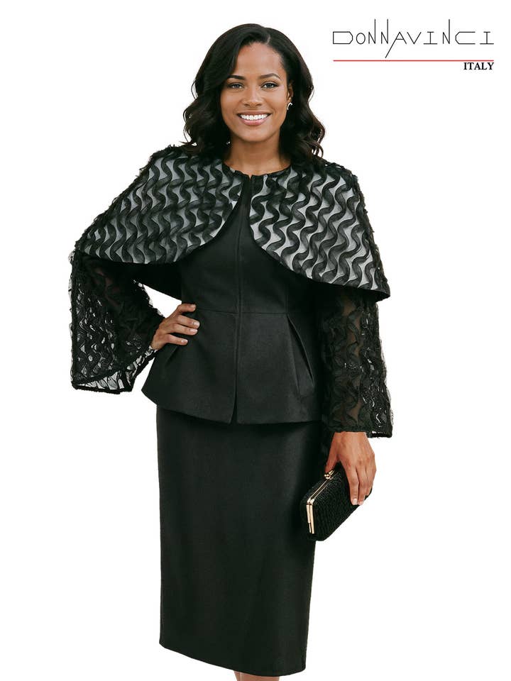 Donna Vinci, Style 12265 - Ensemble 2 pièces Veste & Jupe pour la vente par Donna Vinci