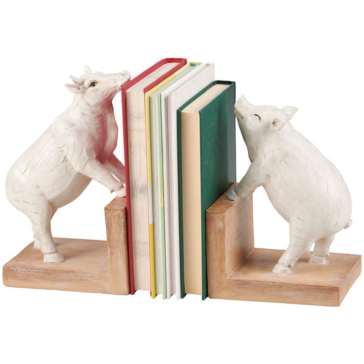 Primitives by Kathy - Wholesale Desk Set - Farm Animals Bookends