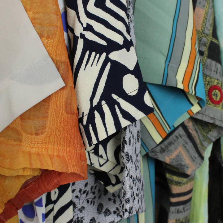 Sun's Out! - Wholesale Button Down Shirt - Women's - Vintage Short-Sleeve Button Up Blouse - Original Length9