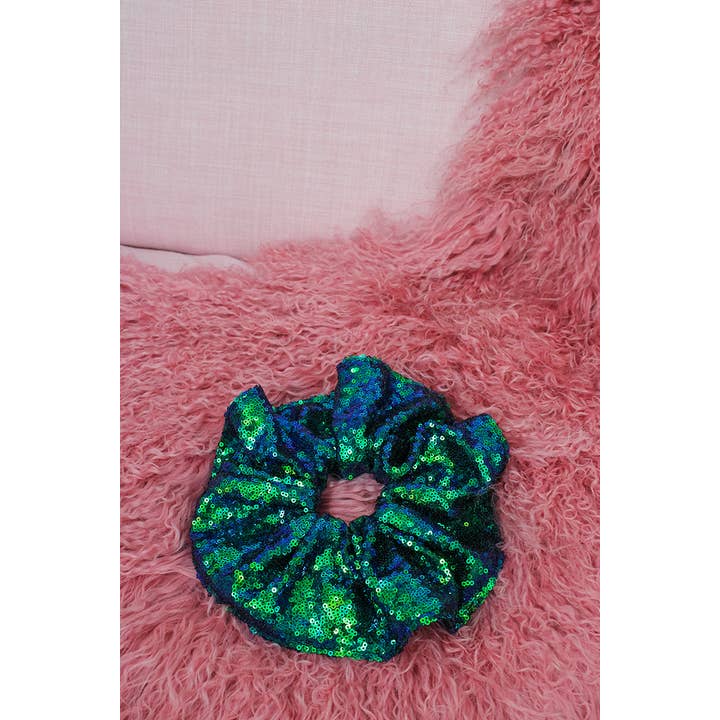 Isolated Heroes - Vendita all'ingrosso Scrunchie - Donna - Elastico a sirena con paillettes Zero Waste di grandi dimensioni