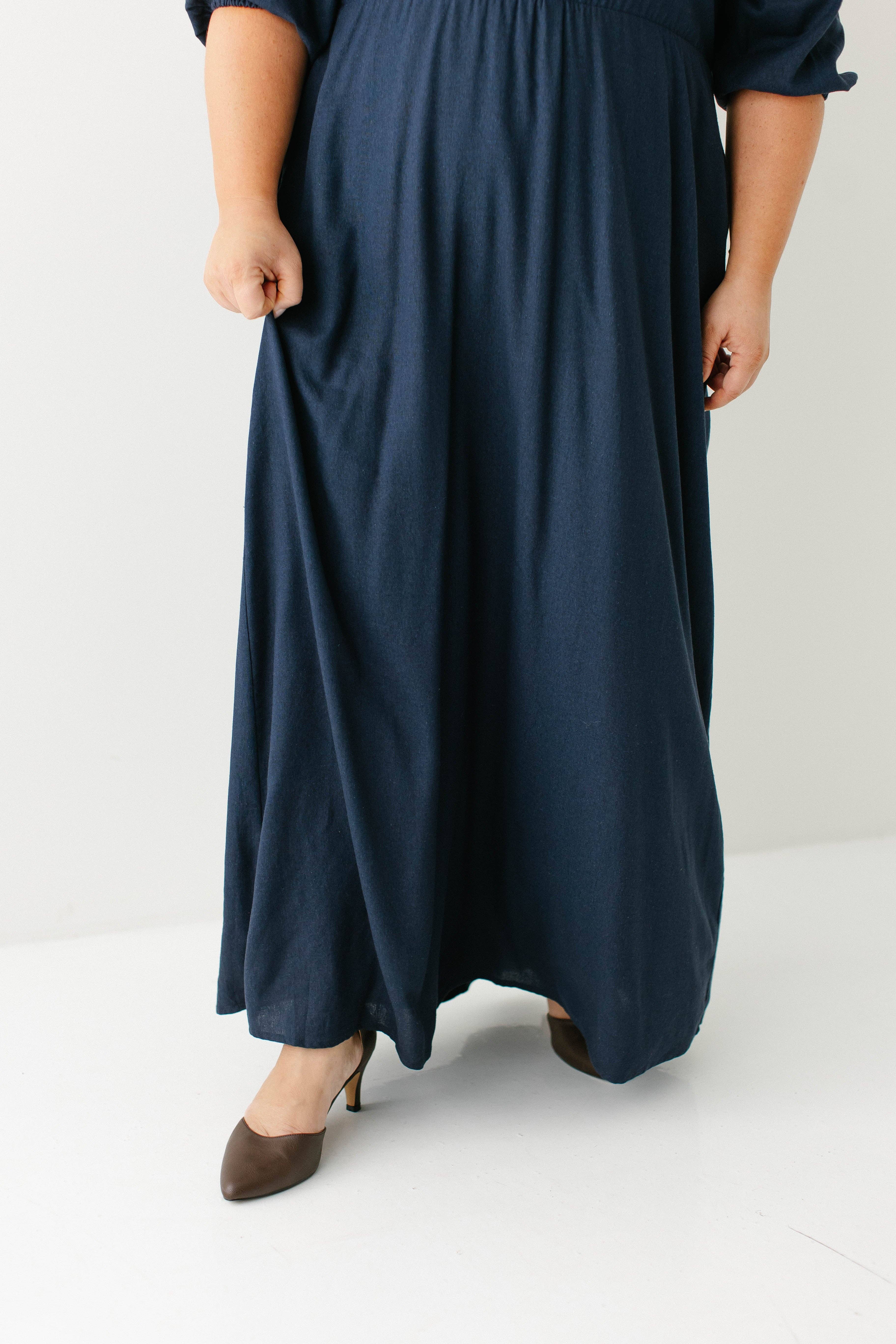 The Main Street Exchange - Wholesale Dress - Women's - 'Kenzi' Ruffle Detail Maxi Dress4