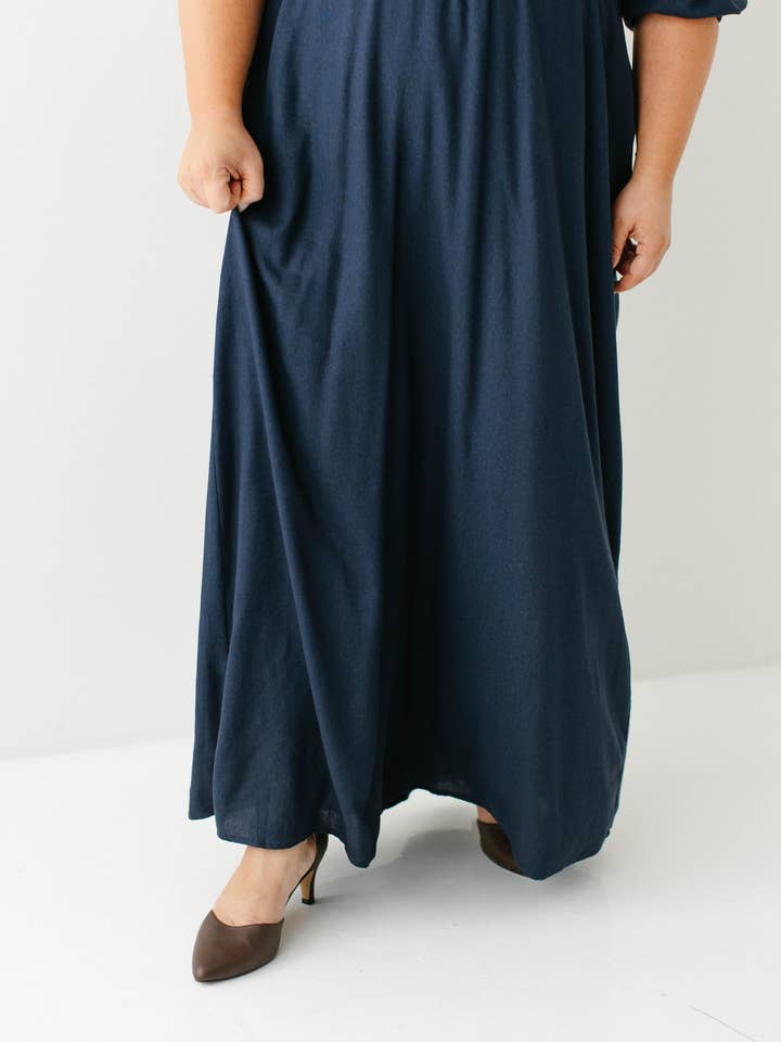 The Main Street Exchange - Wholesale Dress - Women's - 'Kenzi' Ruffle Detail Maxi Dress4