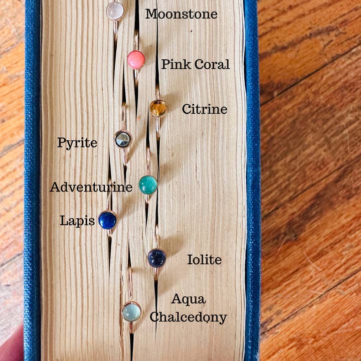 Notions of Lovely - Wholesale Multi-Stone Ring - Skinny Mini Jeweled Stacker Rings - 14k Gold Fill1