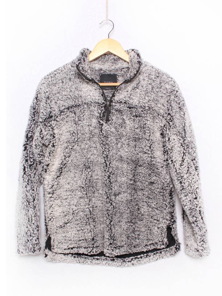Good Stuff Apparel - Wholesale Jacket - Women's - Women's Long Sleeve Fuzzy Quarter Zip Jacket