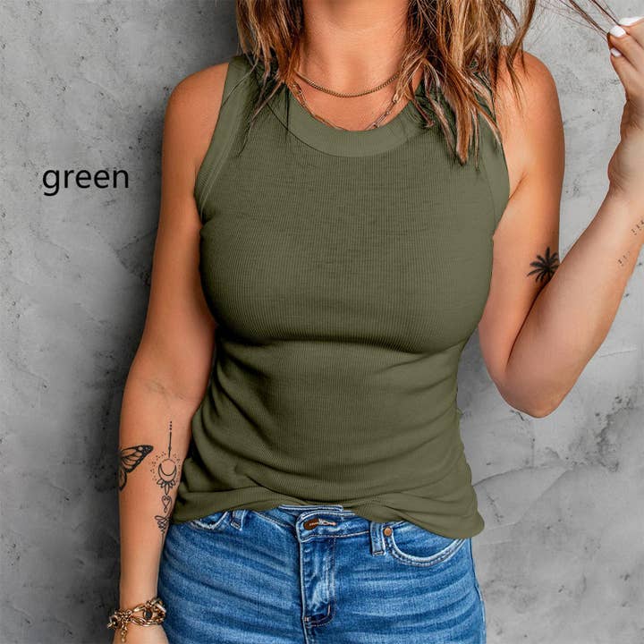 FULL TIME PURCHASE - Wholesale Tank Top - Women's - Sleeveless Basic Cami Tank Tops