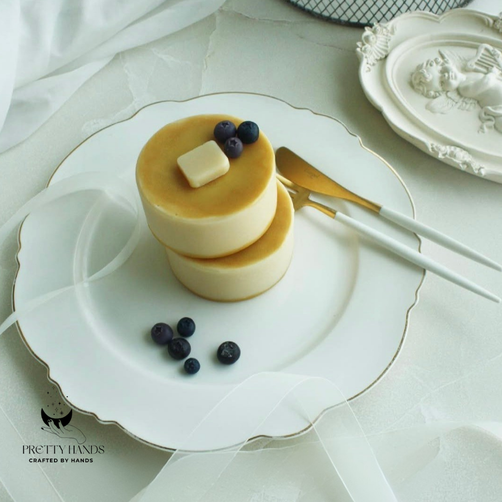 Pretty Hands – Großhandel Geschenkkerze – Ein Set handgefertigter Pfannkuchenkerzen | Handgefertigte Kerze5