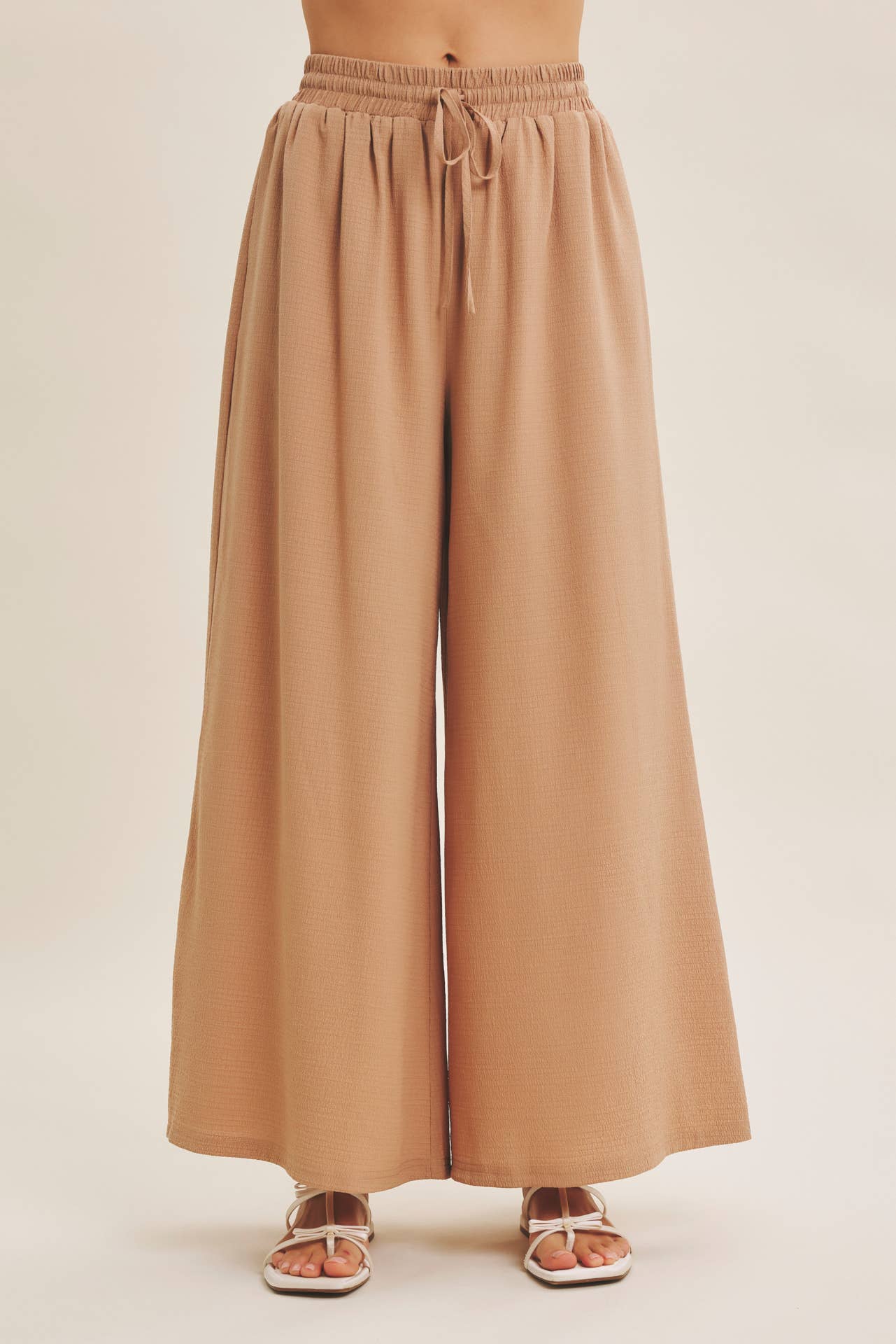 in february - Wholesale Pants - Women's - FLOWY WIDE LEG PANTS IN TEXTURED WAFFLE FABRIC9