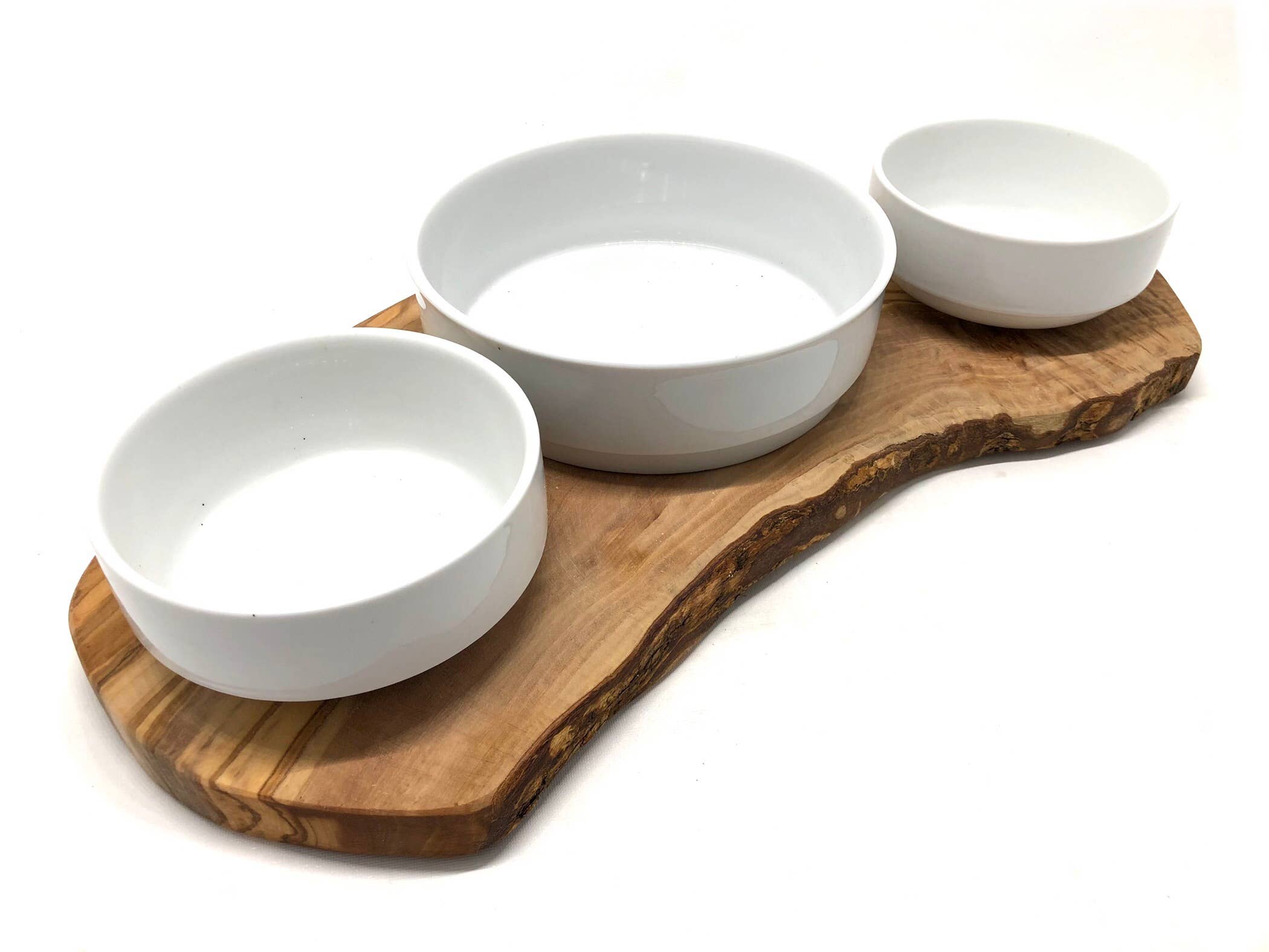 olivenholz-erleben - Wholesale Pet Bowl - Cat/Dog - RUSTY TRIO wet and dry food feeder + water2