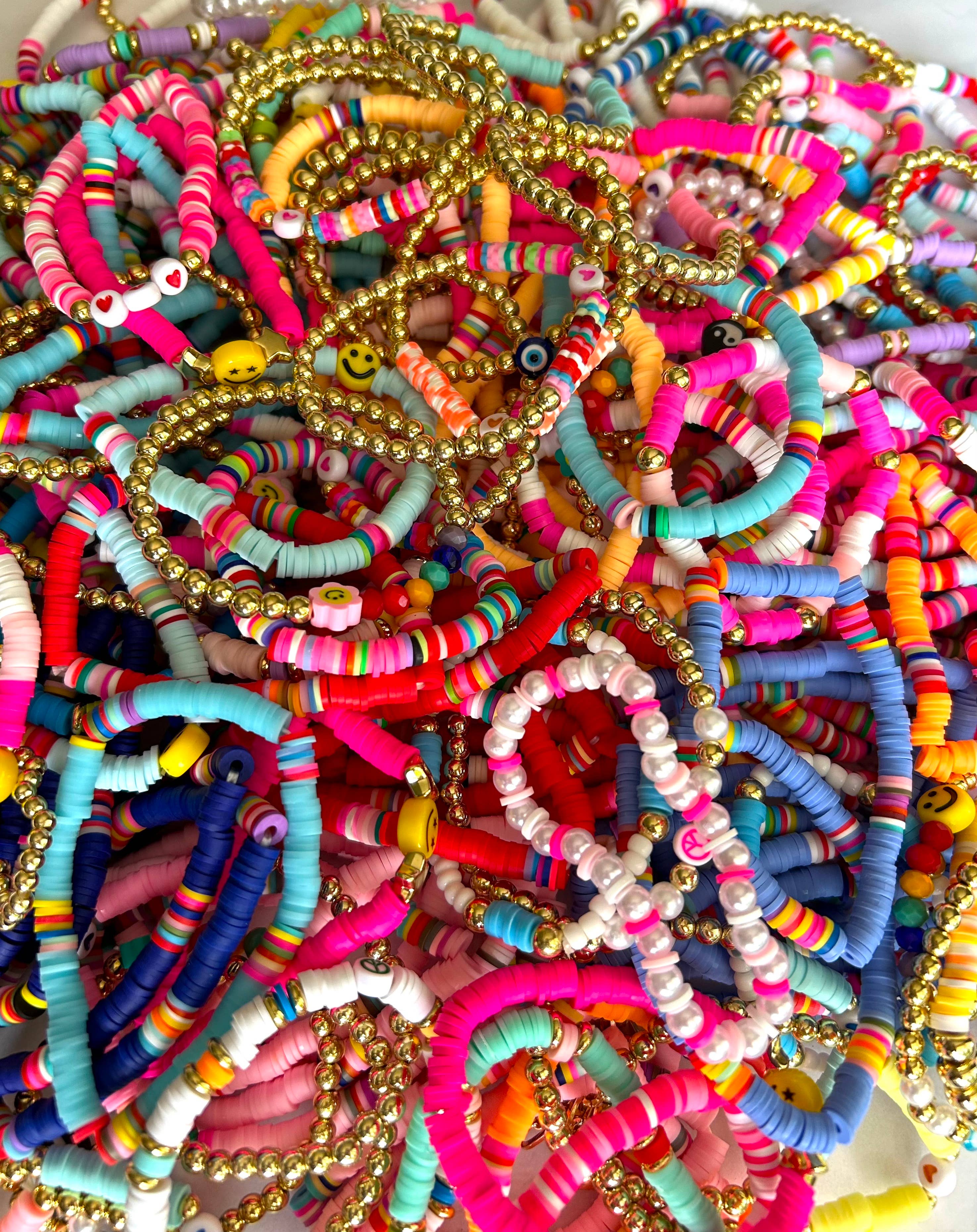 Kate Tuesday Jewelry - Vente Bracelet de perles - Bracelets extensibles d'été aux couleurs vives1