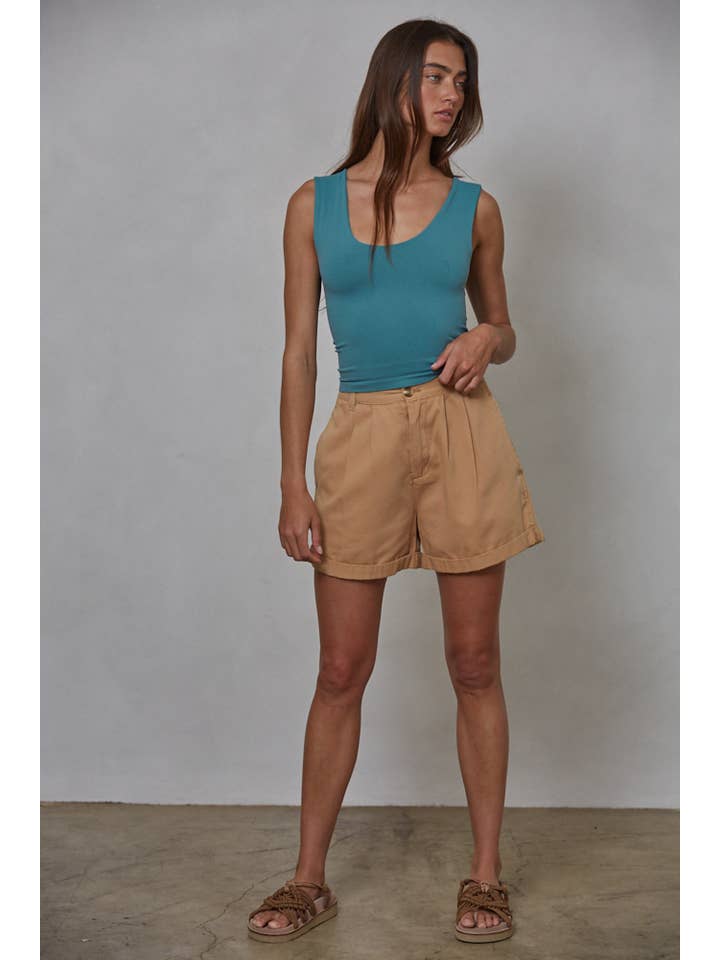 By Together – wholesale Linne (Tryckt) - Dam – S1187N | Dubbelskiktad sömlös topp27