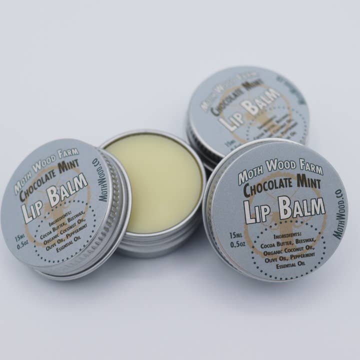 Schokoladen-Minz-Lippenbalsam für den Großhandel von MOTH WOOD