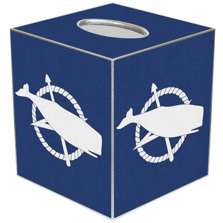 Housse de boîte à mouchoirs Nantucket Old School Flag pour la vente par Marye-Kelley