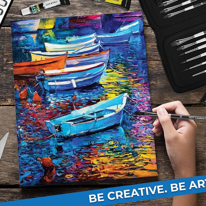 Keff Creations - Wholesale Paint Set - Creations Acrylic Paint Brush Set, Great Paint Supplies Set5