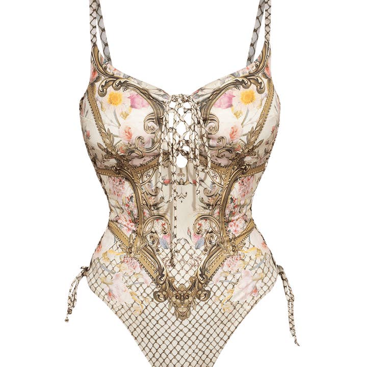 ONE-PIECE SWIMSUIT - BAROQUE FLOWERS and other Purchase Wholesale designer swimwear. Free Returns & Net 60 Terms on Faire trending on Faire.