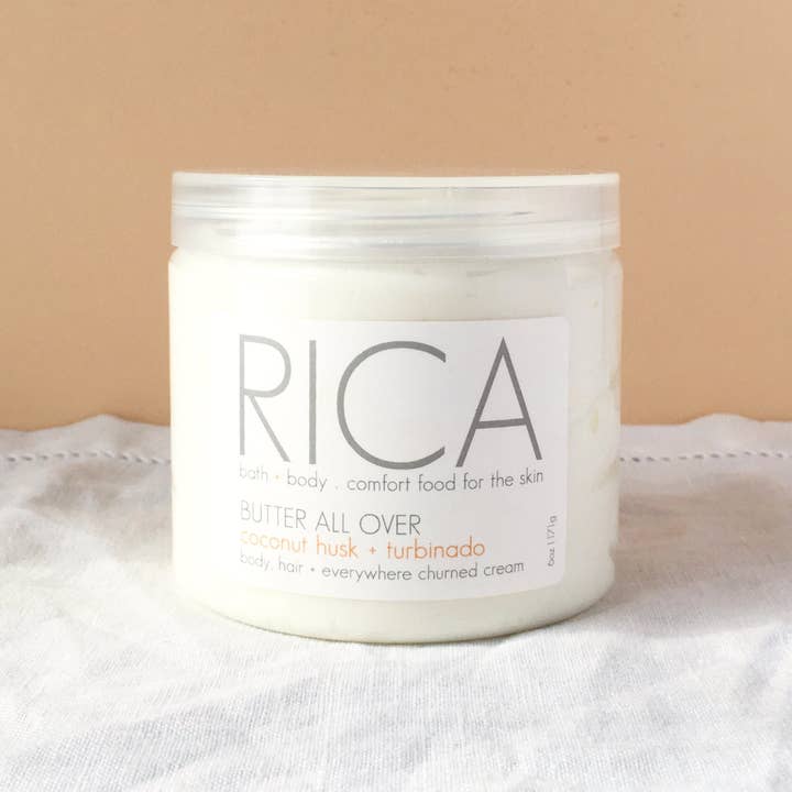 RICA bath + body - Wholesale Body Balm/Butter - Butter All Over, 6 oz, White Pepper + Sugar Cane1