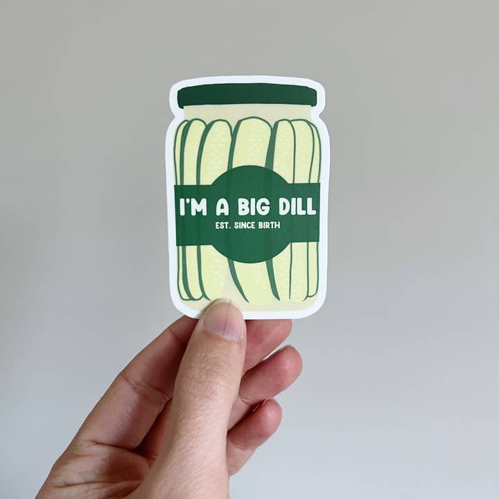 Autocollant Dill Pickle pour la vente par Kelly Scott Design Co