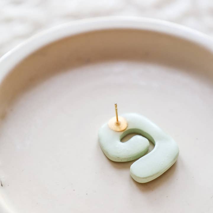 Rainbow's Clay - Wholesale Stud/Post Earrings - Swirl Studs1