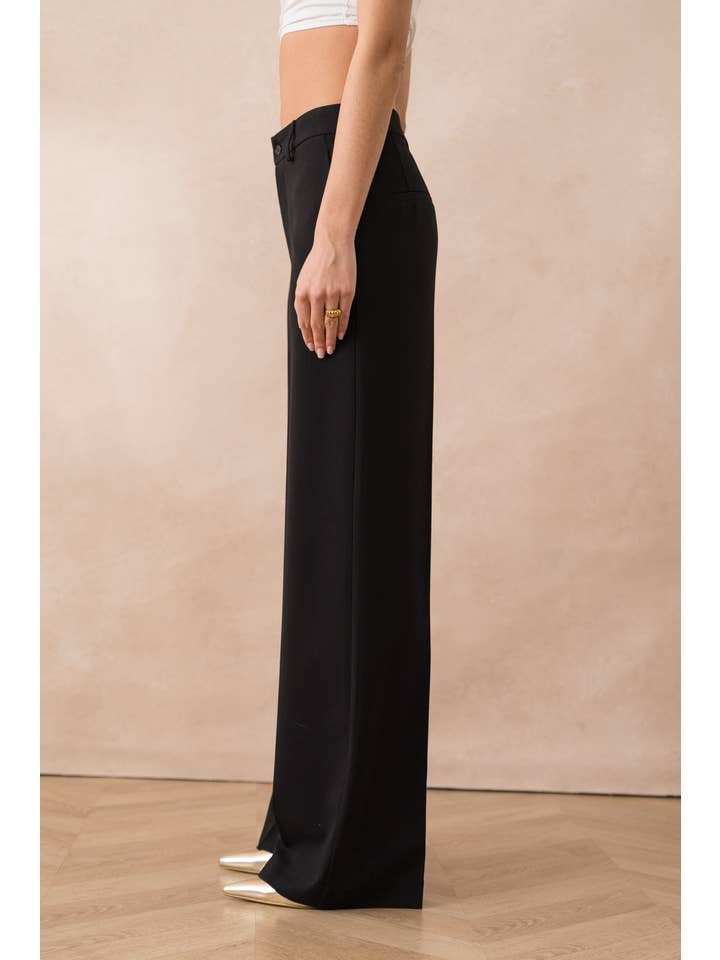 Attentif Paris - Venta al por mayor Pantalón de vestir - Mujer - Pantalones de pierna ancha a medida Heather38