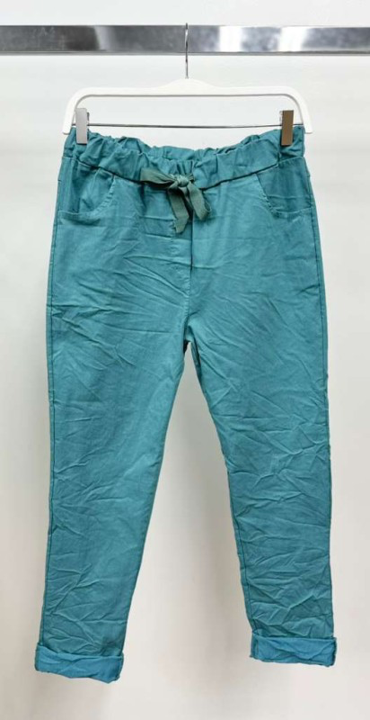 VENTI6 - Vendita all'ingrosso Pantalone - Donna - JOGGERS CON COULISSE INCRESPATI A TINTA UNITA (50060)34