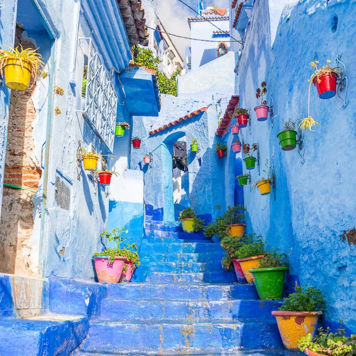 Blue Chaouen | Chefchaouen, Morocco for wholesale by Passport Puzzles