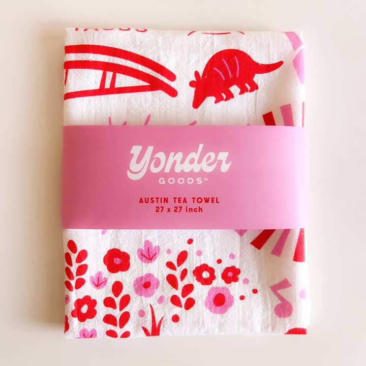 Austin Tea Towel | Austin Kitchen Towel for wholesale by Yonder Goods
