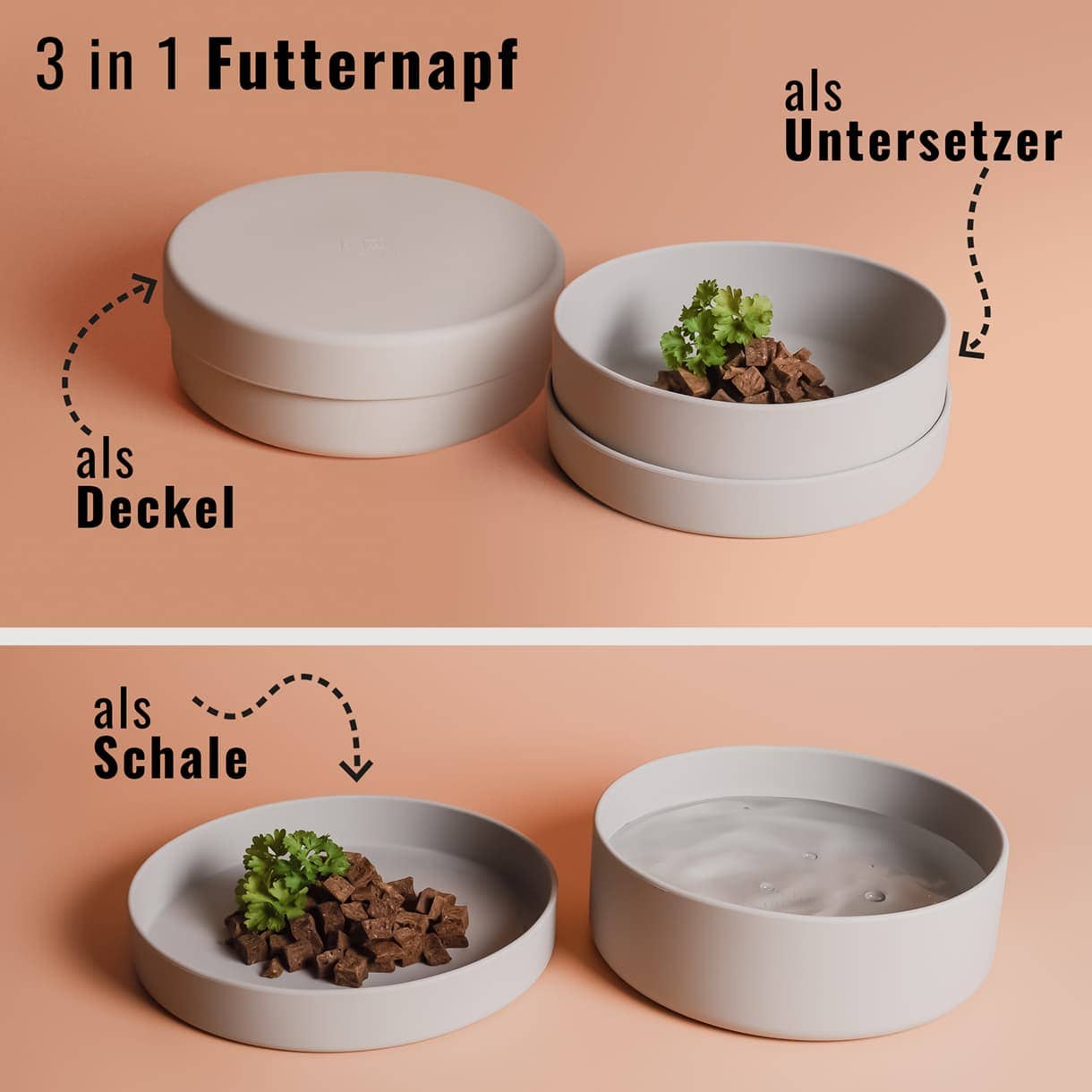 ne&no - Wholesale Pet Bowl - Cat/Dog - ne&no® Silicone Feeding Bowl with Lid for Dogs & Cats8