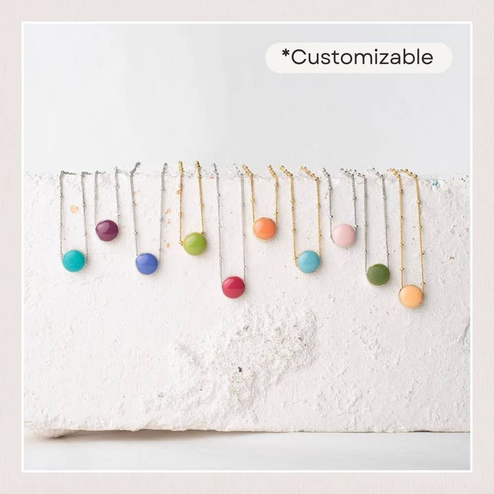 Bel Kai - Wholesale Pendant/Charm Necklace - The Color Satellite Necklace Gold or Silver *Customizable