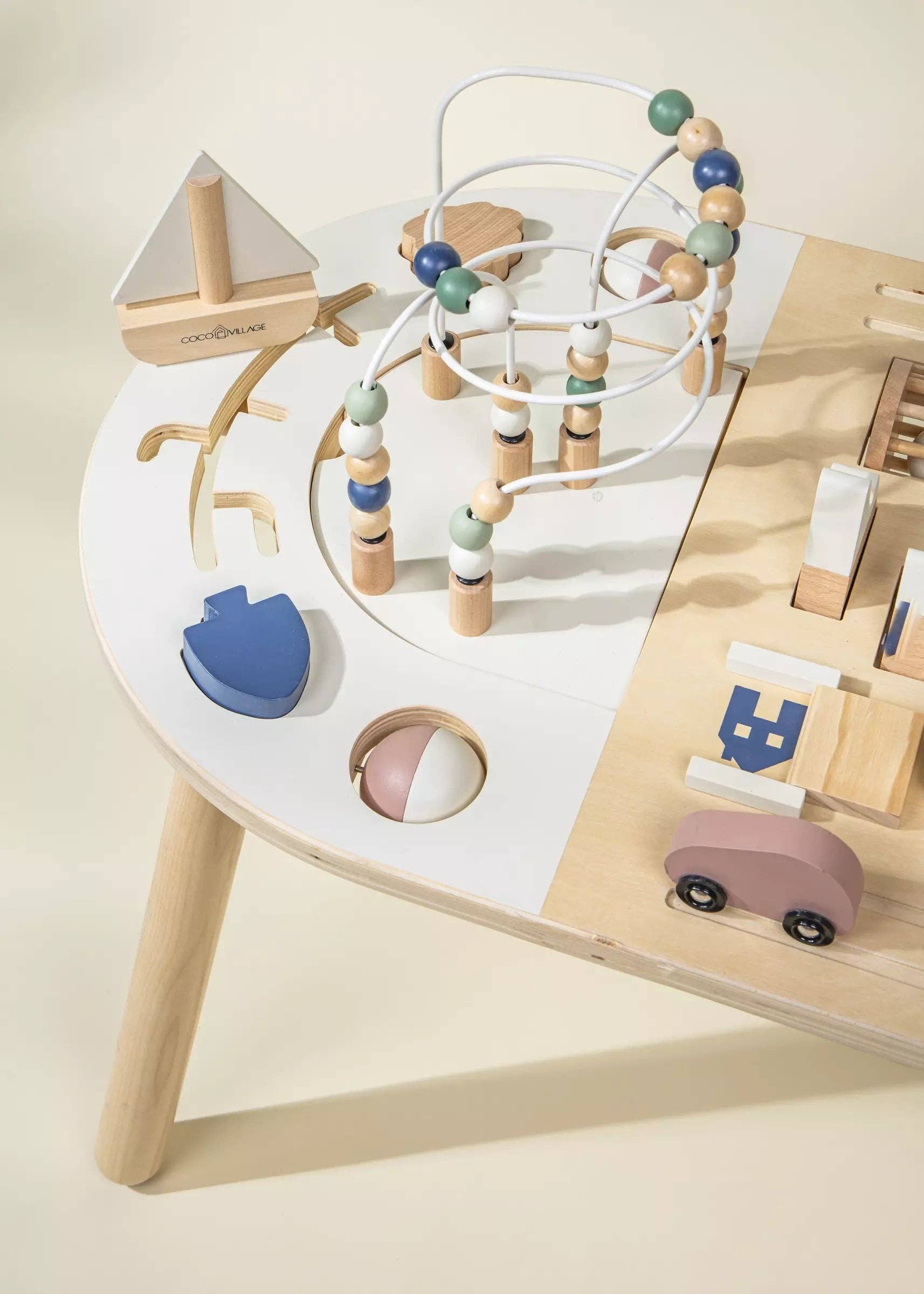 Coco Village - Vente Jouet en bois – enfant - Table d'activité en bois27