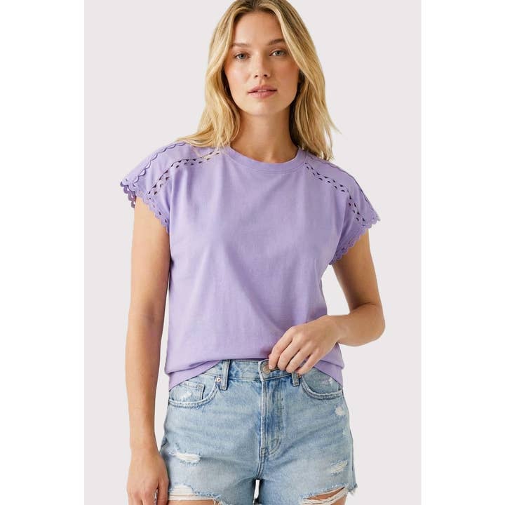 RIC RAC TRIMMED SOLID TOP for wholesale by STACCATO