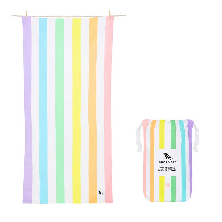 Dock & Bay Quick Dry Towels - Kids - Unicorn Waves for wholesale by Dock & Bay UK