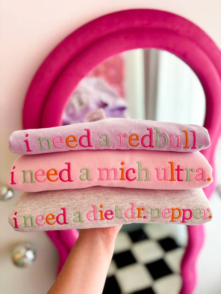 Custom Rainbow Saying Tee | Colorful Embroidered for wholesale by Graphic Tees & Co.