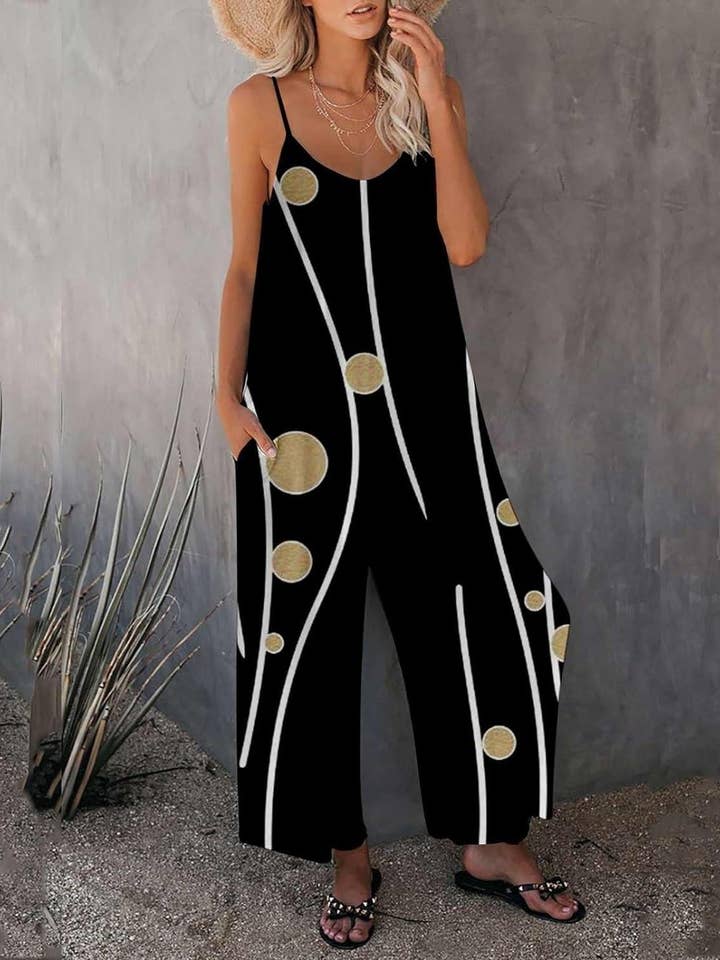 Rosa Clothing - Wholesale Jumpsuit - Women's - Western Ranch Rodeo & Others Graphic Jumpsuit2
