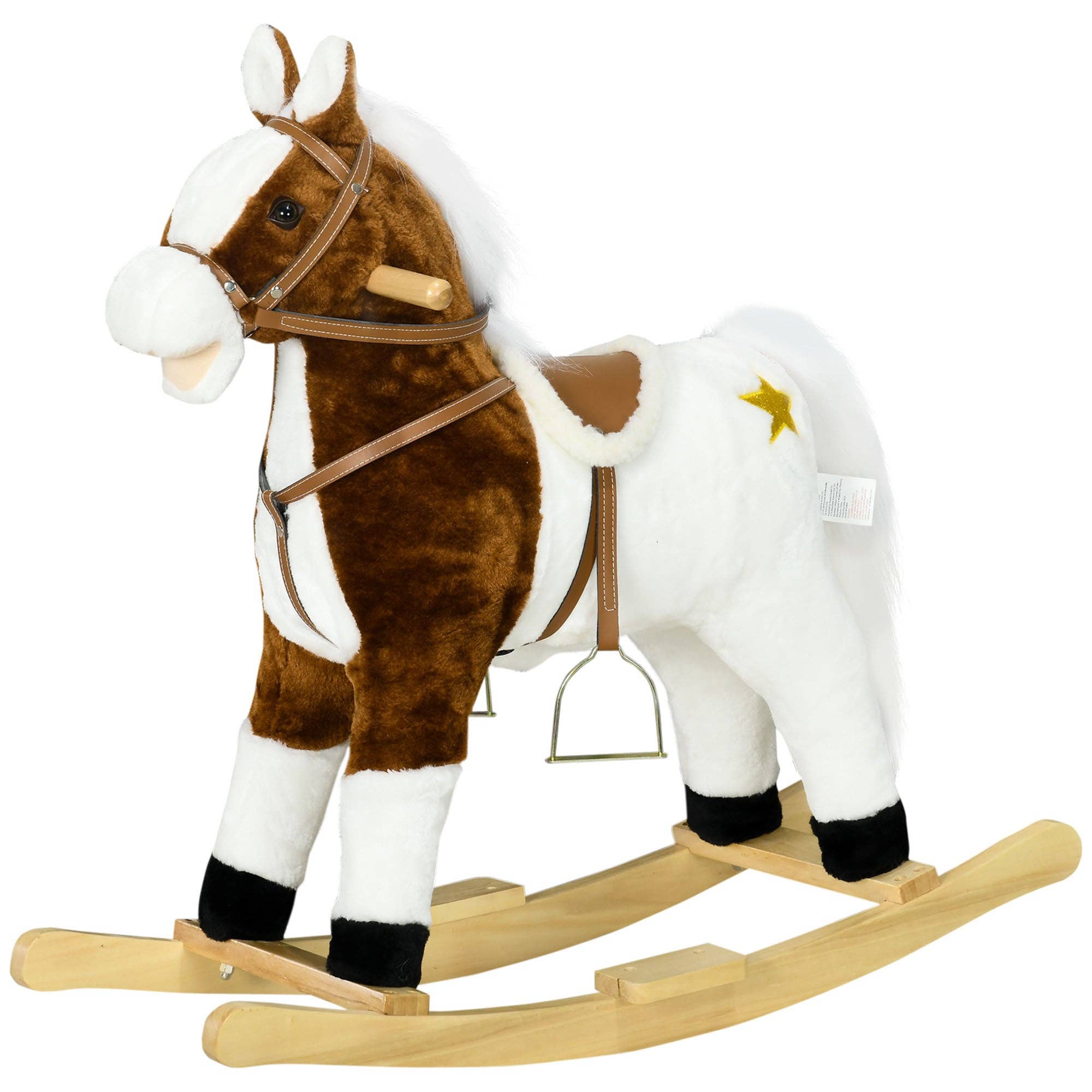 39F Inc. - Wholesale Rocking Horse - Kids - Qaba Rocking Horse with Sound, Ride-on Toy for 3-8 Year Old9