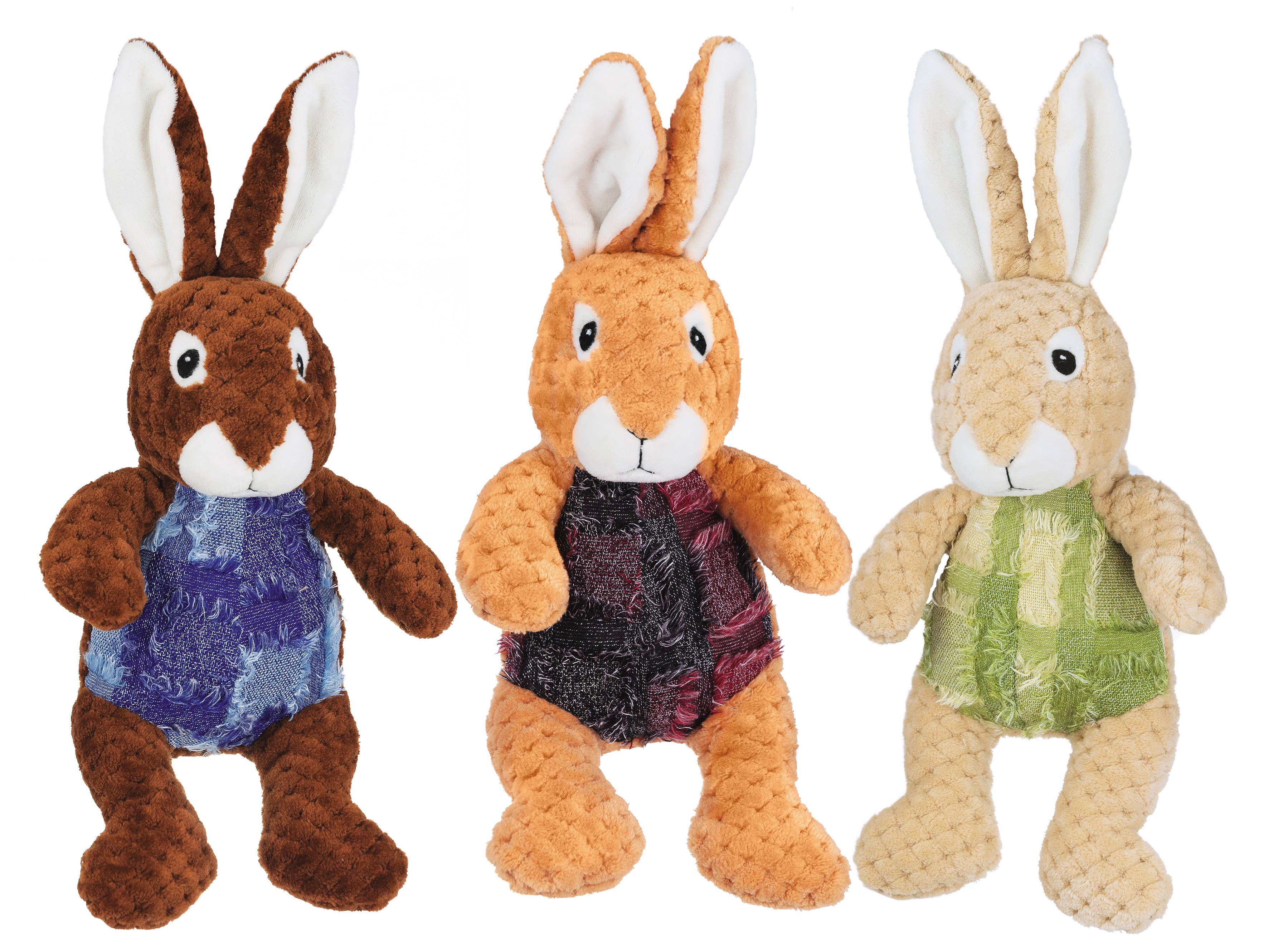 Nayeco - Wholesale Pet Plush Toy - Dog - Patchwork Rabbit 20cm (M.V.U. 3pcs.) Plush Dogs0