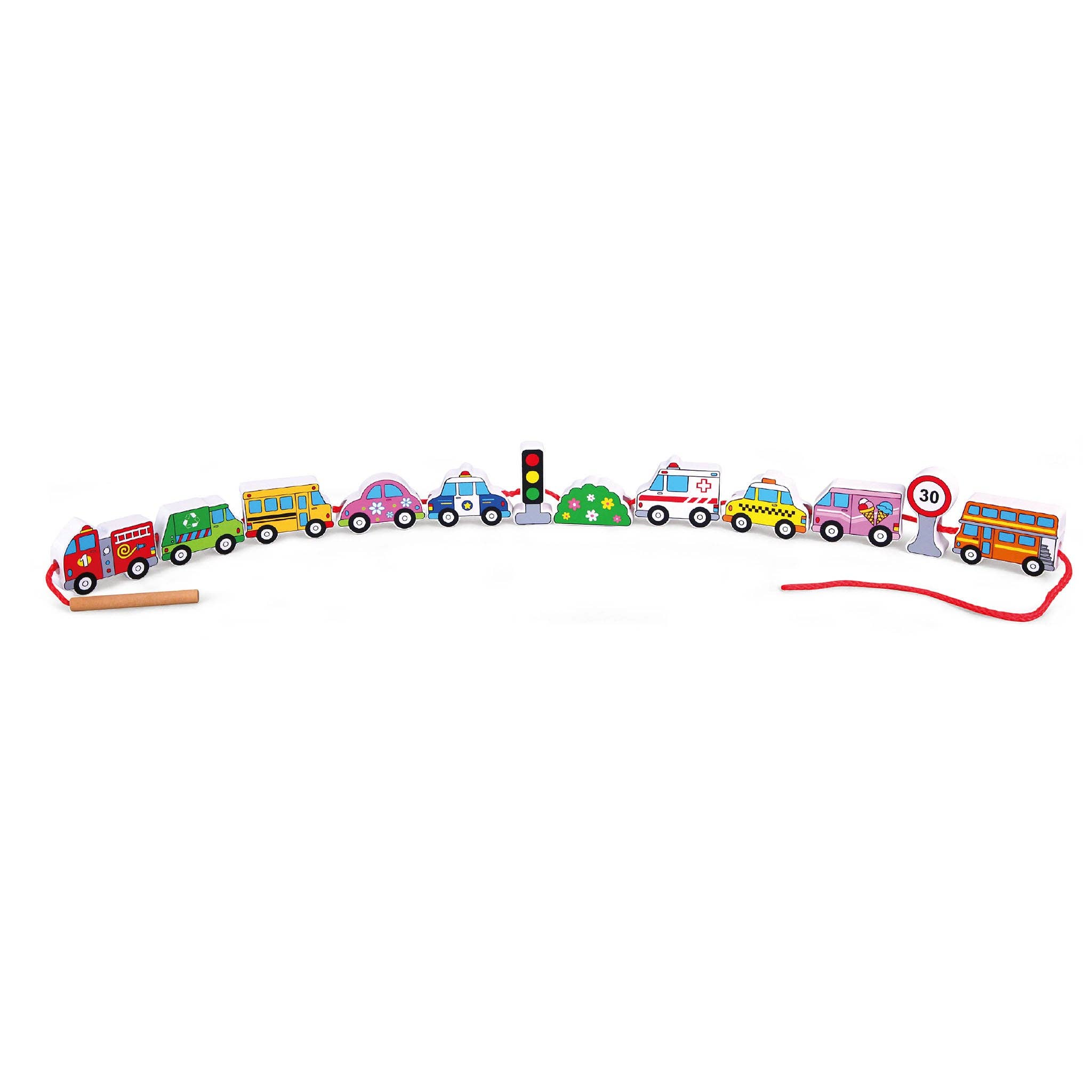 Kinder Life Inc. - Wholesale Toy Set - Kids - Lacing Blocks Transportation set- motor skills development with imaginative play.1