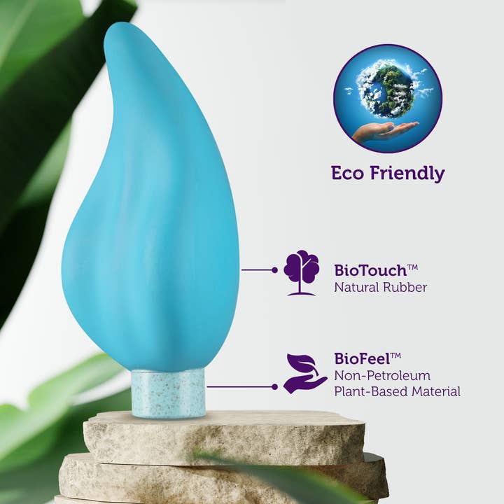 Blush - Wholesale Sex Toy - Gaia Eco Caress - Rumbly 10 Function Bullet Vibrator