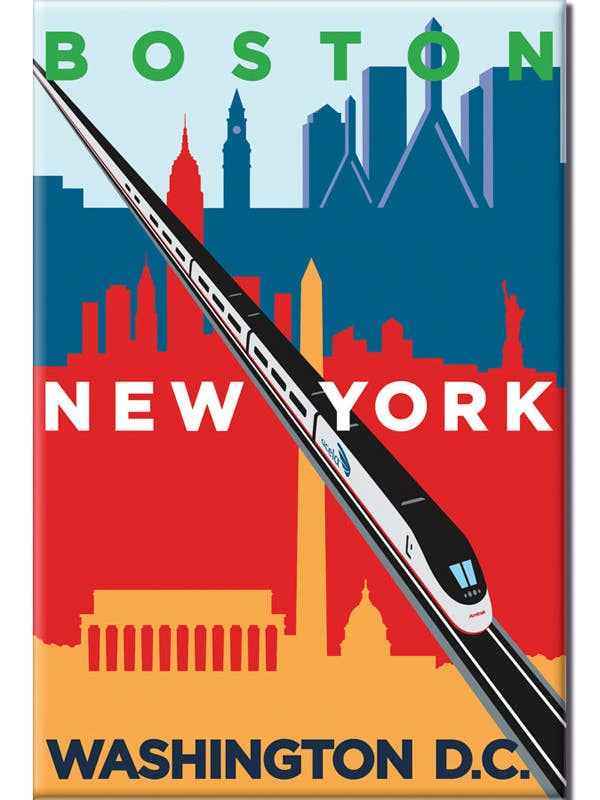 Acela (Boston-NY-DC) Magnet for wholesale by TransitGifts.com