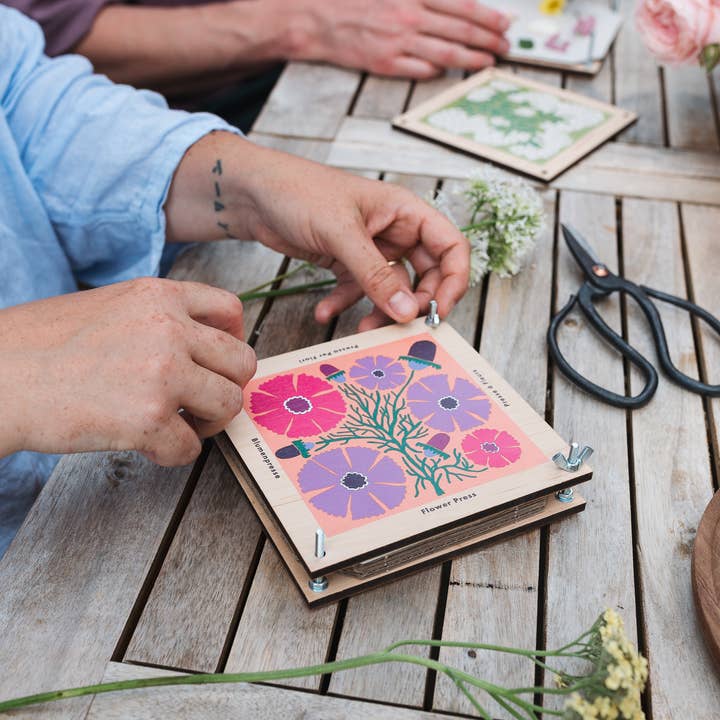 Studio Wald - UK Made - Wholesale DIY Craft Kit - Flower Press - Cosmos4