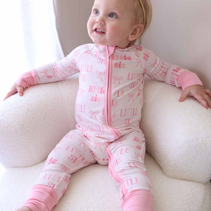 Convertible Zip Romper | Little Sis for wholesale by Caden Lane