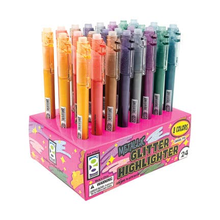 Geddes - Wholesale Highlighter - METALLIC GLITTER HIGHLIGHTER    24/DSP3