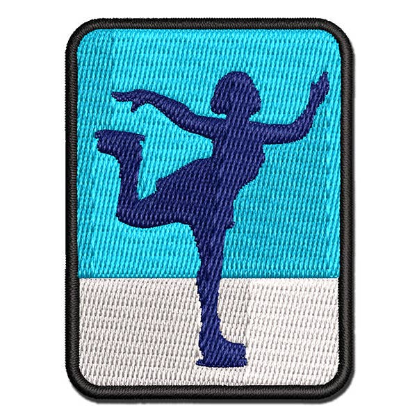 Ice Figure Skating Skater Woman on One Foot Pose Multi-Color Embroidered Iron-On Patch Applique and other Purchase Wholesale skop. Free Returns & Net 60 Terms on Faire trending on Faire.