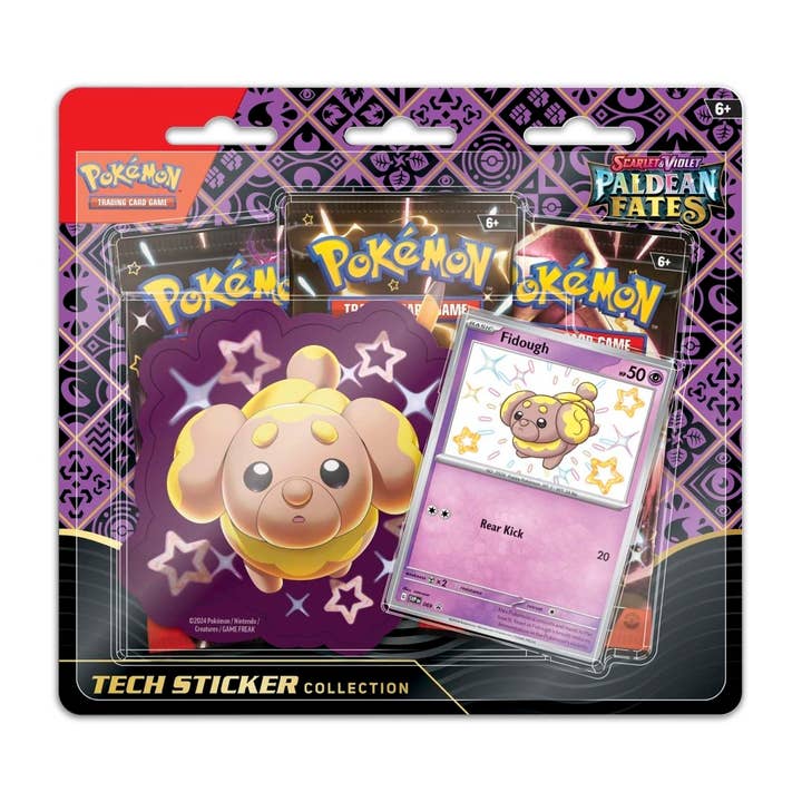 Collection d'autocollants techniques Pokémon JCC : Écarlate & Violet-Destins Paldéens (Briochien Brillant, Mascaïman Brillant, Toutombe Brillant) pour la vente par Springer Décor