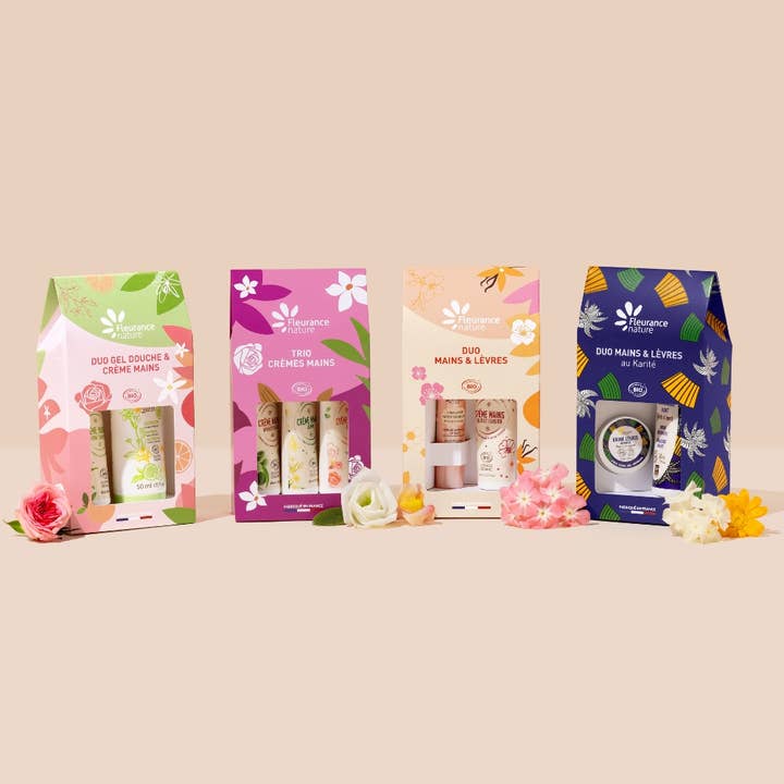 Fleurance Nature - Wholesale Gift Box - Trio hand creams almond rose jasmine3