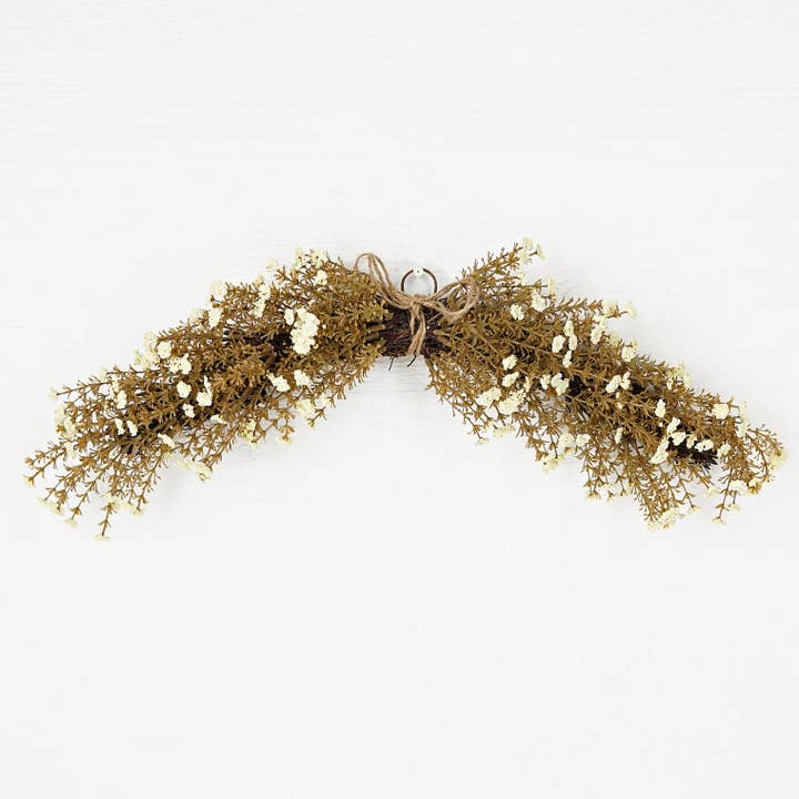 ISB69353- 24"L Millet Heather Swag-CREAM for wholesale by Impressive Enterprises, Inc.