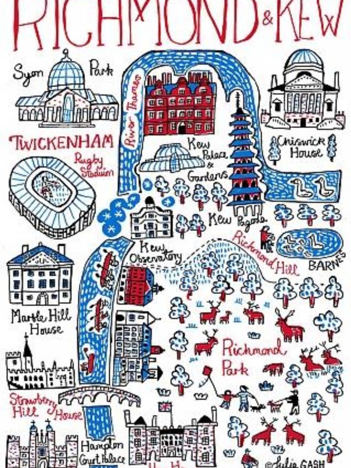 London Richmond och Kew Tryck och kort för wholesale av Julia Gash
