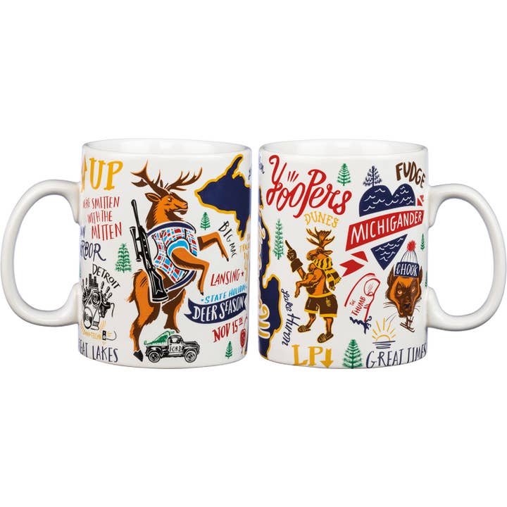 Michigan Mug for wholesale by Primitives by Kathy