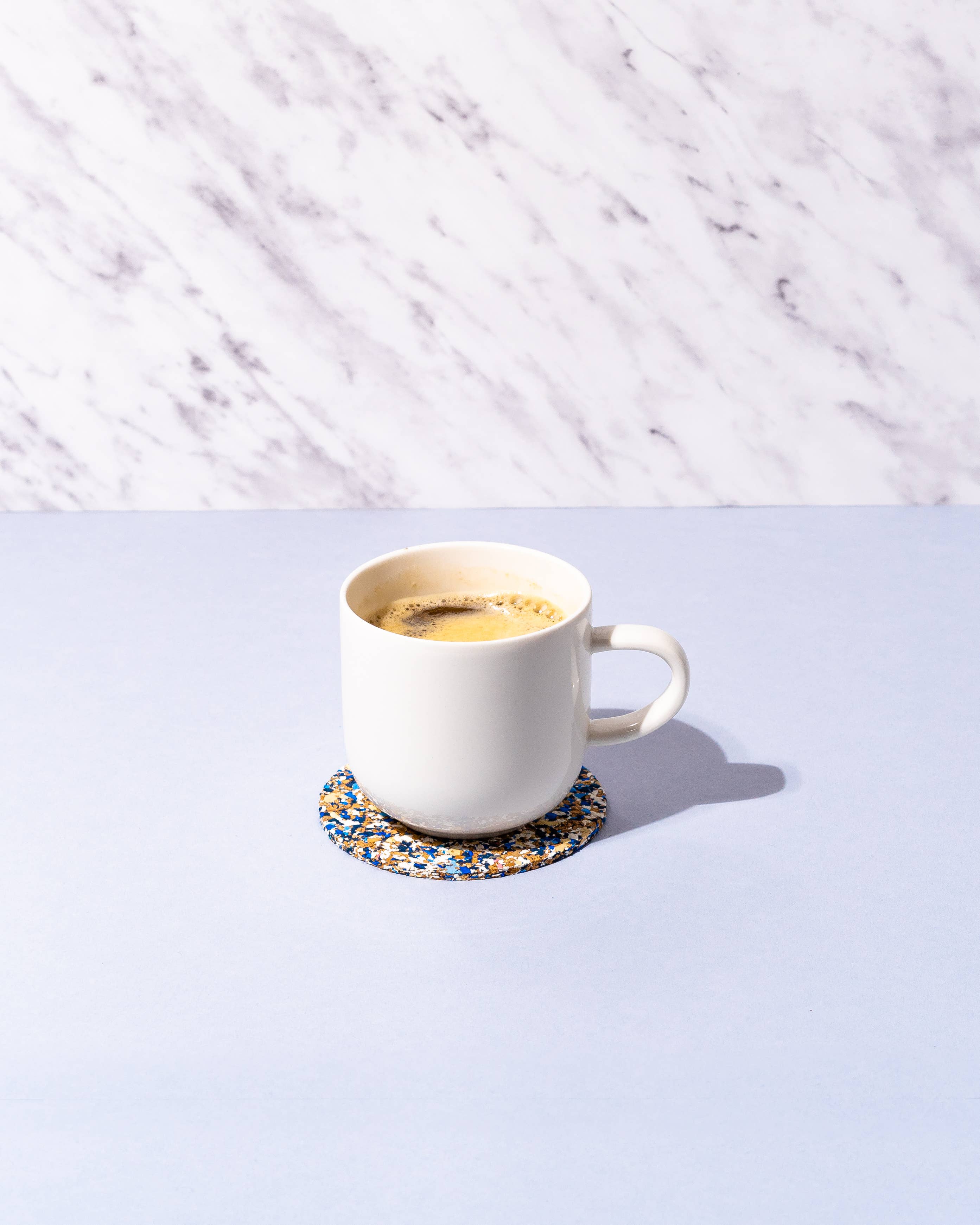 YOD&CO - Wholesale Coasters - Speckled Round Cork Coasters Set of 4 - Blue1